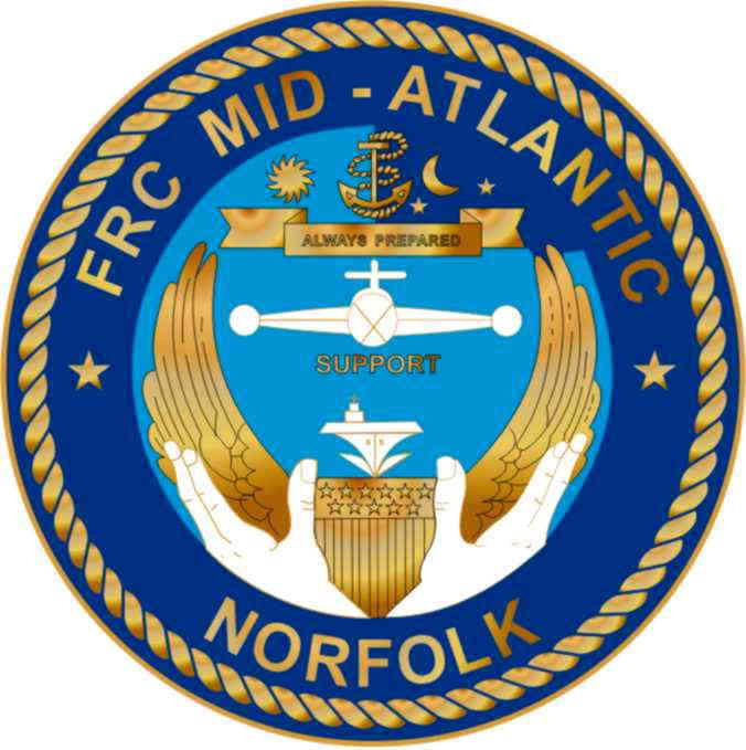 Fleet Readiness Center Mid Atlantic Site Norfolk Command seal.